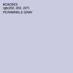 #CACBE3 - Periwinkle Gray Color Image